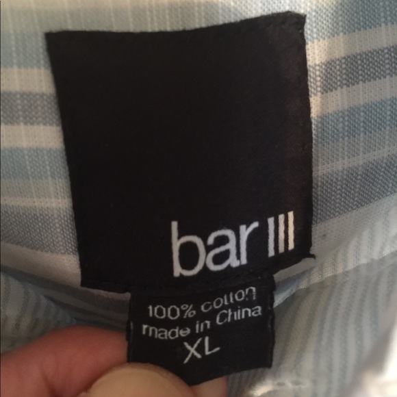 Bar III Shirt Long Sleeve Hooded - Picture 3 of 3